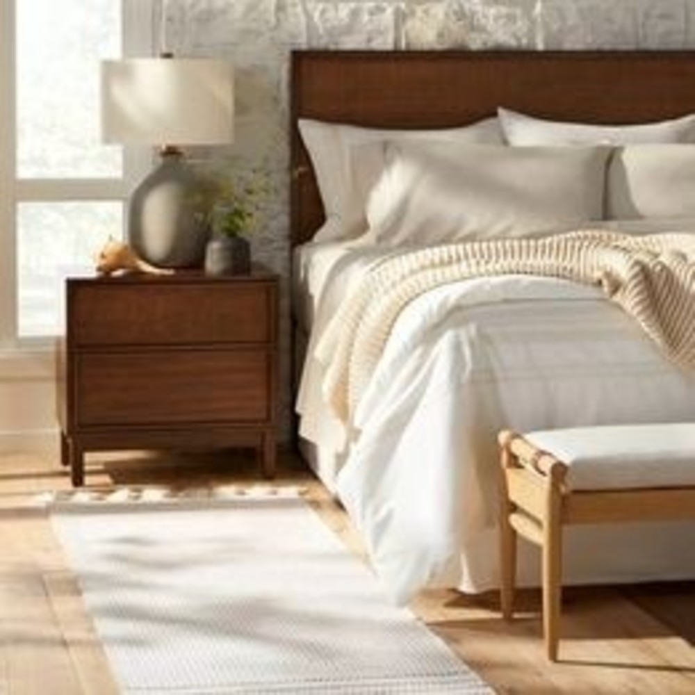 Texture Border Stripe Rug Cream/Silver Gray - Hearth & Hand with Magnolia